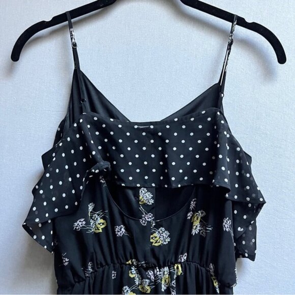 Maurices floral spaghetti strap maxi dress Sz XS - Picture 7 of 12